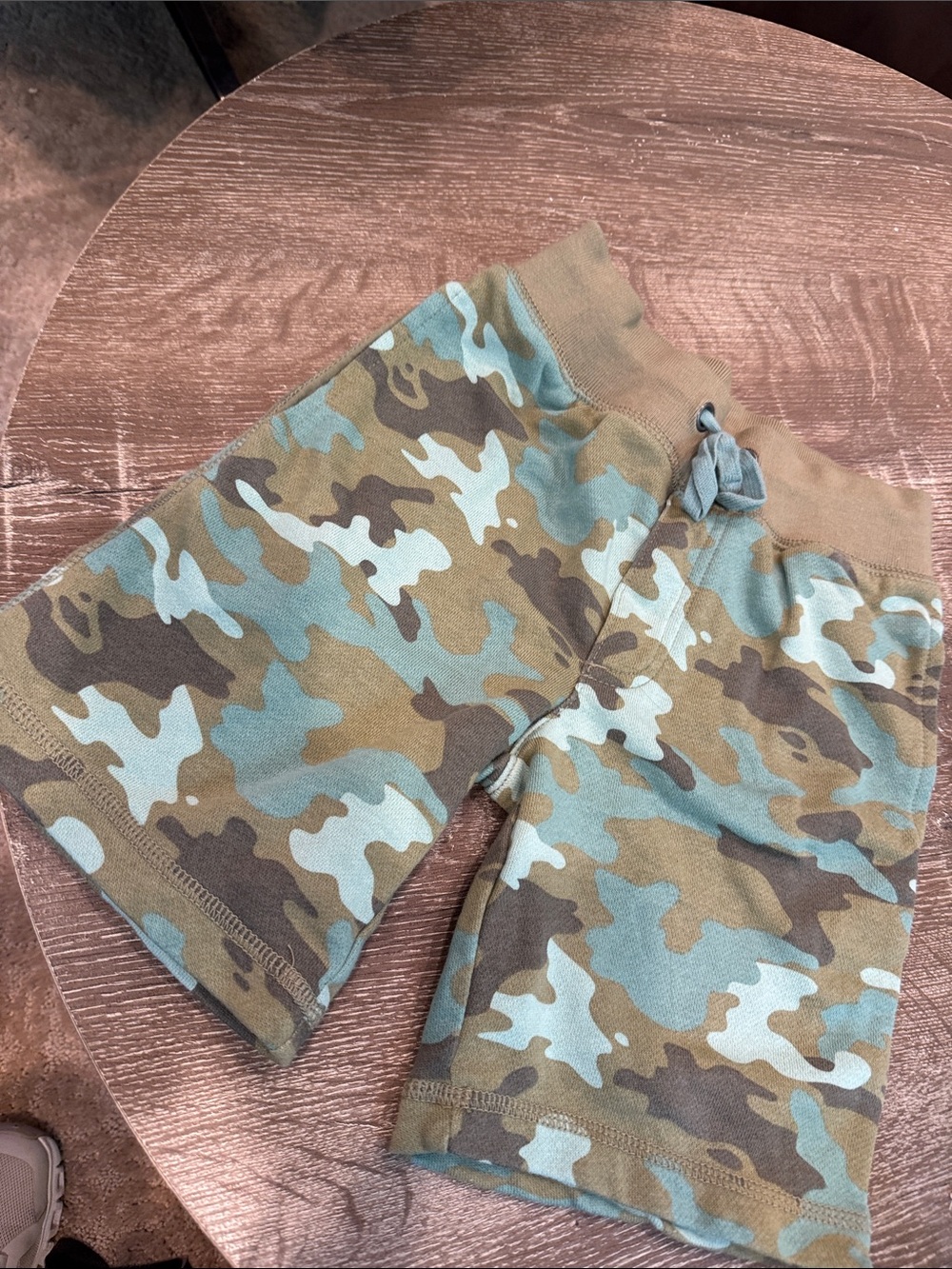 Cherokee Kids Camo Drawstring Shorts - Olive Green/Tan/Brown